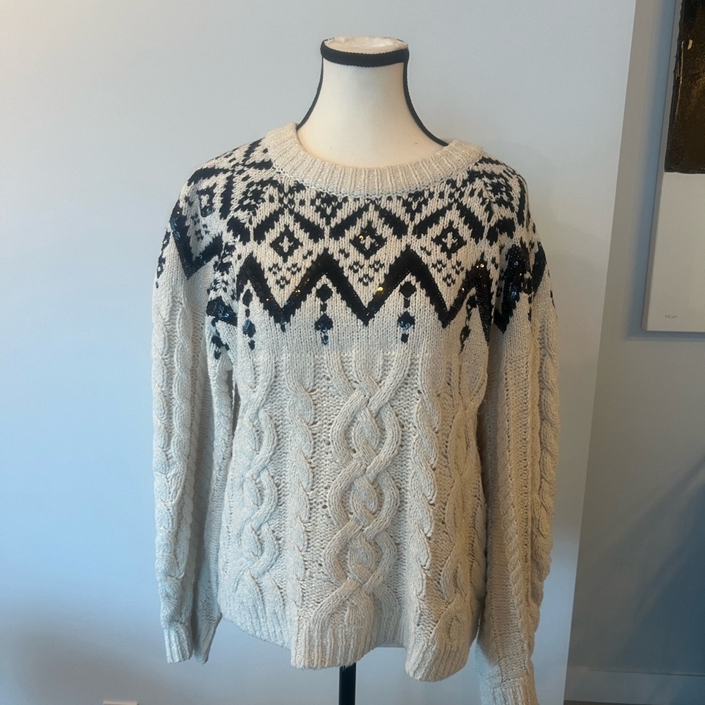 Oui Jacquard sweater - Picture 11 of 17
